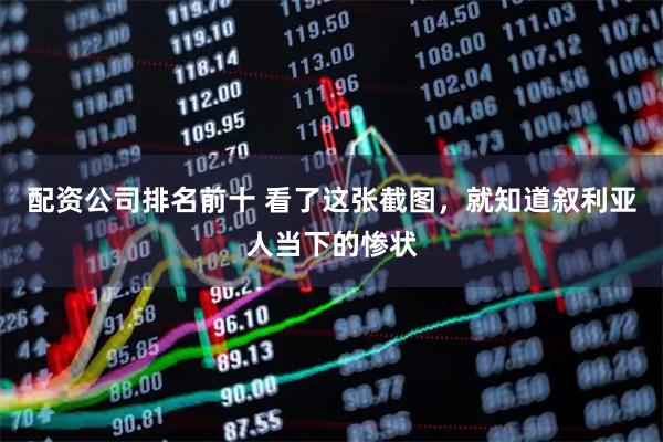 配资公司排名前十 看了这张截图，就知道叙利亚人当下的惨状